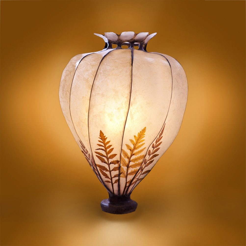 Mohnkapsel, light sculpture by Elena Wuest