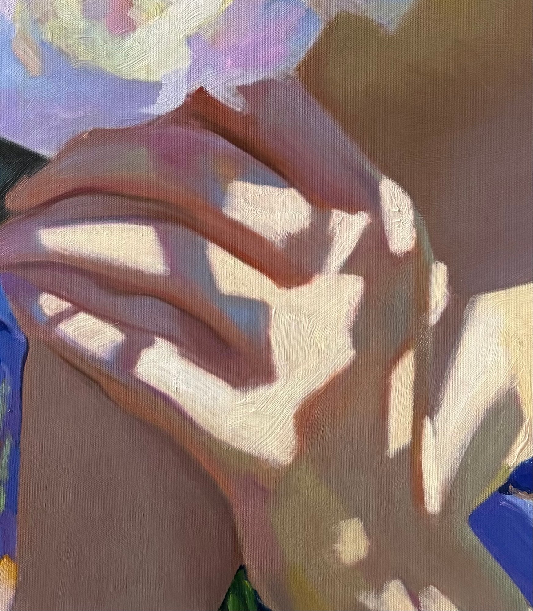 A Scent Caught by Light II, oil painting by Elena Wuest – detail